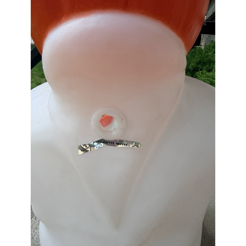 Vintage TPI Farley 1993 Ghost Pumpkin Head Halloween Blow Mold Lighted 24" BOO - Picture 5 of 6